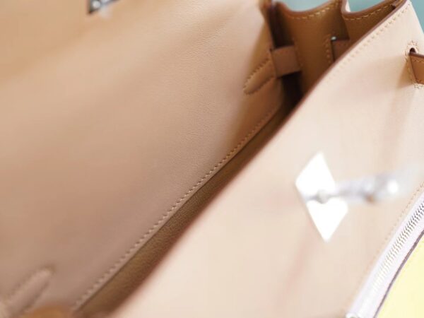 50a0d3c2b538f4a God Factory Bags Hermes Kelly25CM Colormatic Three Colors Swift Leather Silver Hardware