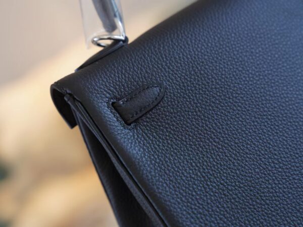 5116c336e8f733e Hot Sale Hermes Kelly25CM Tote Bag CK89 Nior Togo Leather Silver Hardware