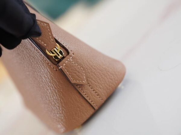 5147b87b750d0d5 New Arrival God Factory Bags Hermes Mini Bolide18CM 2J Quebracho Chevre Leather Gold Hardware