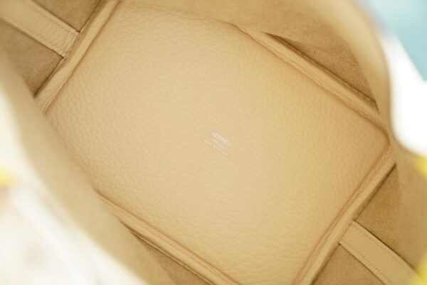514afb7ea299197 God Factory Bags Hermes Picotin lock Touch18CM Craie & Lemon Yellow TC Leather/Ostrich Handles