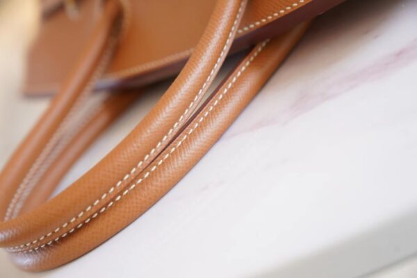 5159e28193069e8 Hand Stitch Hermes Birkin Bag30CM CK37 Gold Epsom Leather Gold Hardware