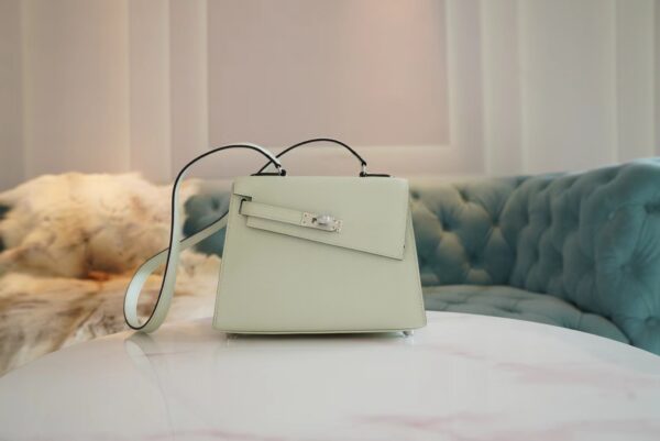 51ee8249f2b6da9-1 Fashion Hermes Kelly II Sellier En Desordre 20 0S Vert Fizz Epsom Silver Hardware