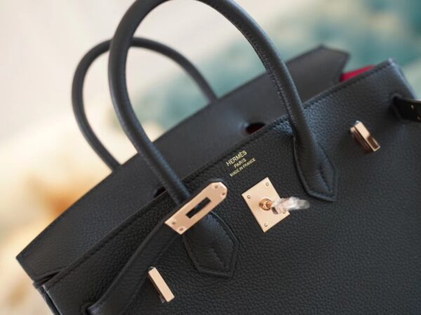 525e23798e293db God Factory Bags Factory Hermes Birkin25CM CK89 Nior Togo Leather Rose Gold Hardware