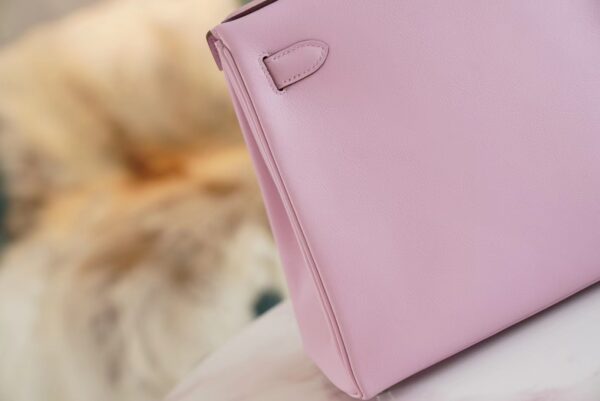 535db781cfd4be8 Hermes Boutique Kelly Bag28CM X9 Mauve Sylyestre Swift Leather Silver Hardware