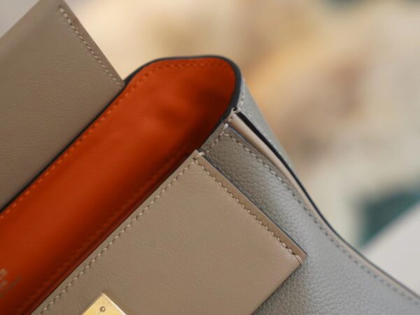 539f3be554ca4b8 Fashion Hermes Beige De Weimer / Etoupe Mini Kelly 2424 Evercolor Gold Hardware