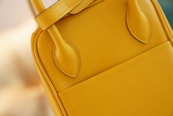 53e8d76c964d15f Wholesale Hermes Lindy 26CM 9D Amber Evercolor Leather Shoulder Bag Silver Hardware