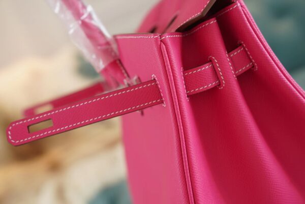 54454837b0c4cdd God Factory Bags Factory Hermes Birkin30CM E5 Rose Tyrien Epsom Leather Silver Hardware