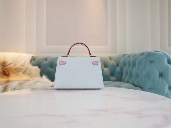 54a6d8035886cc0 God Factory Bags Hermes Mini Kelly19CM T0 Blue Brume & X9 Mauve Sylyestre Epsom Leather