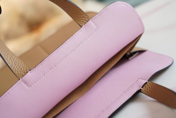 56089690f06f86d Wholesale Hermes 0M Chai/ X9 Mauve Sylyestre Halzan 25CM Silver Hardware