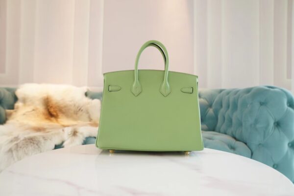560f13f40646e3c Elegant God Factory Bags Factory Hermes Birkin25CM 3I Vert Criquet Epsom Leather Gold Hardware