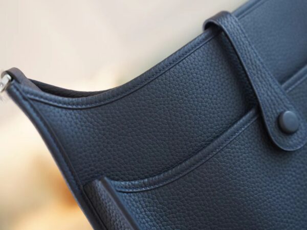 56c7990c72aba6a Wholesale Hermes 2Z Blue Nuit TC Leather Evelyne 29CM Silver Hardware