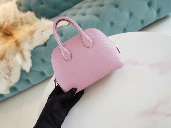 58efec64549c5e5 God Factory Bags Factory Hermes X9 Mauve Sylyestre Chevre Leather Mini Bolide18CM Silver Hardware