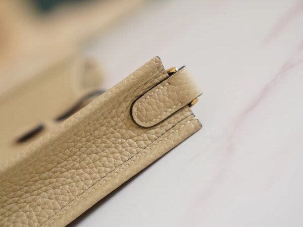 5b218f49dc1dead Lcmode Hermes S2 Gris Trench Clemence Leather Evelyne Mini 16CM Gold Hardware