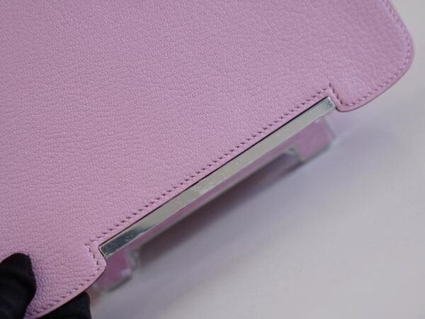 5b66390424026e8 Hermes Bag Price Geta 20CM Chevre Mysore X9 Mauve Sylvestre Silver Hardware