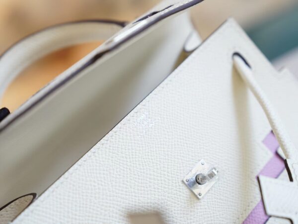 5c75b1184d28c18 Wholesale Hermes I2 Nata Epsom Leather Kelly Doll Picto Tote Bag Silver Hardware