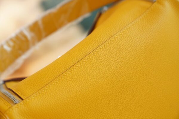 5ced4bd3d3cc959 Wholesale Hermes Lindy 26CM 9D Amber Evercolor Leather Shoulder Bag Silver Hardware