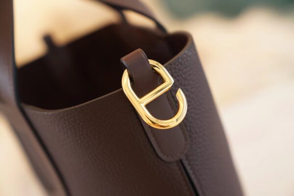 5d238457e656893 Lcmod Factory Hermes 0G Rouge Sellier In The Loop18CM Clemence Leather Silver Hardware