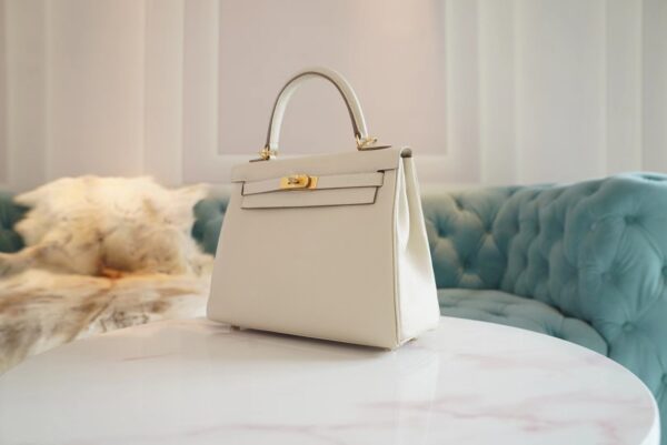 5e2253e529da949-1 Handmade God Factory Bags Hermes Togo Kelly 25CM CK10 Craie Gold Hardware