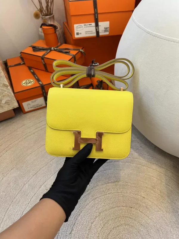 5e977588e953edb-jpg-1 Hermes Boutique Constance 19CM 9R Lime Evercolor Rose Gold Hardware