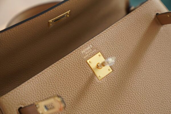 5edabed7211a728 Sale God Factory Bags Hermes 0M Chai Togo Leather Kelly 25CM Tote Bag Gold Hardware