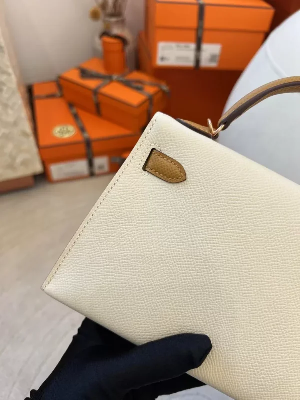 5fe331c4325b055-jpg Taiwan Hermes Mini Kelly 19CM Epsom 10 Craie/ 2S Sesame Rose Gold Hardware
