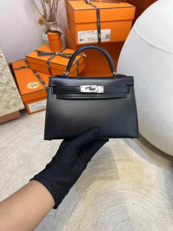601d0f920853e08-jpg Taiwan Hermes Mini Kelly 19CM 89 Noir Box Leather Silver Hardware