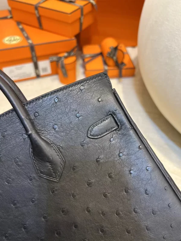 60b6237dd57f3b7-jpg Hong Kong Hermes KK Ostrich Birkin 25CM 89 Noir Silver Hardware