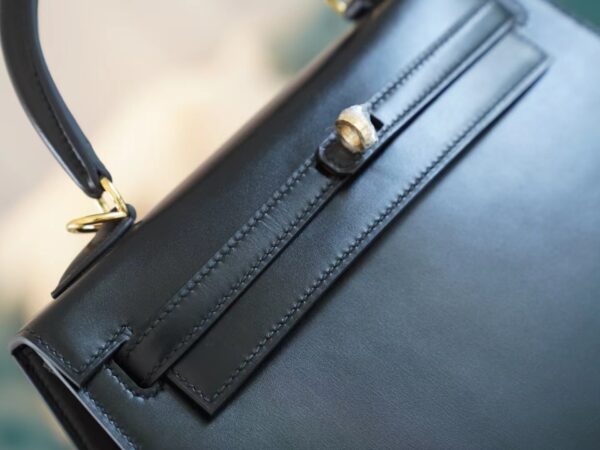 612508cb34e7652 God Factory Bags Hermes Factory CK89 Nior Box Leather Kelly Bag25CM Gold Hardware