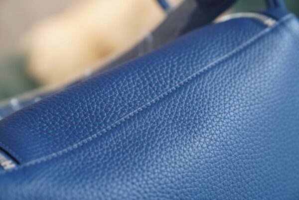 62344c071c4f08b Discount Hermes Lindy 26CM S4 Deep Blue Clemence Leather Silver Hardware