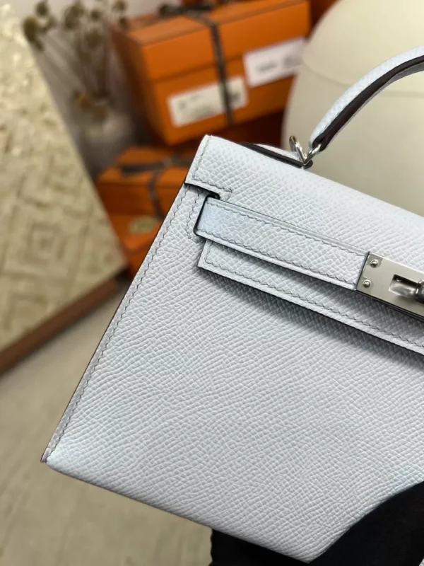 623ded9cb89657e-jpg Canada Toronto Hermes Mini Kelly 19CM Epsom Leather T0 Blue Brume Silver Hardware