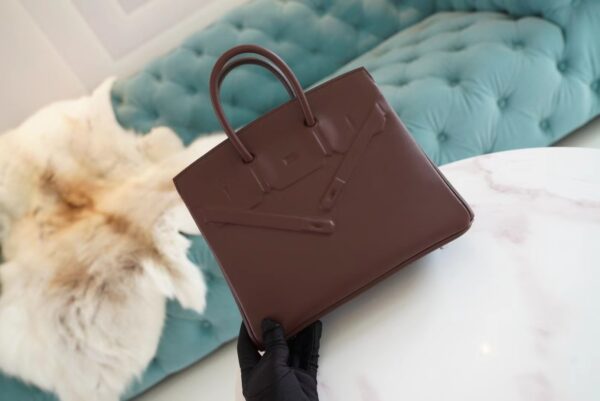 6265820a427e853 Full Handmade Hermes Birkin25CM Shadow 0G Rouge Sellier Swift Leather Women’s Bag