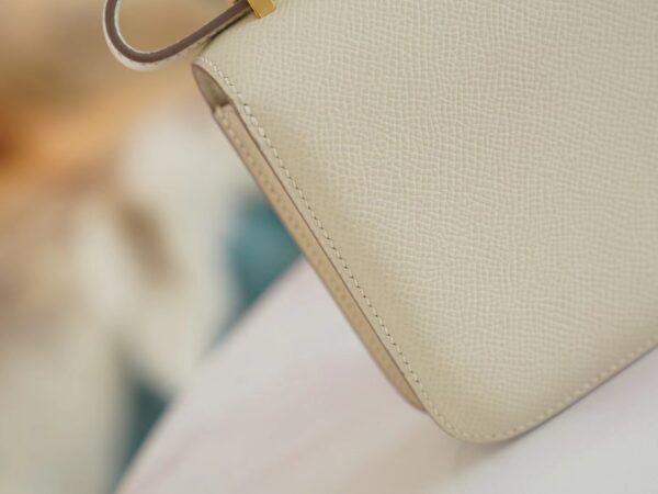 6316830c74d5a09 Hermes Handmade Boutique C10 Craie Epsom Leather Constance14cm Gold Hardware