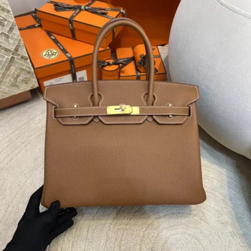Taiwan Hermes Birkin 30CM 37 Gold Togo Leather Gold Hardware