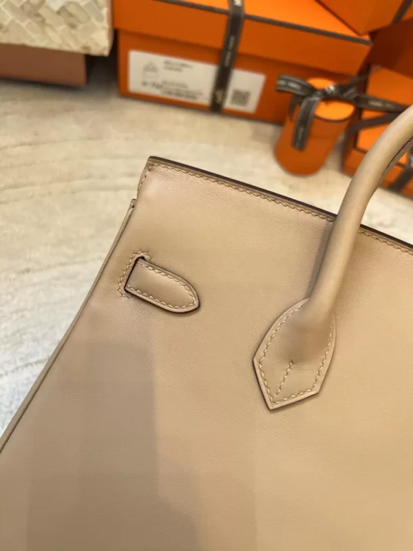 643d1f14dbeab14-jpg Handmade Hermes Birkin 25CM Swift Leather 0M Chai Silver Hardware