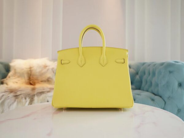 6443dc2cee5ae8f Handmade Hermes Birkin 25CM Epsom 9R Lime Gold Hardware