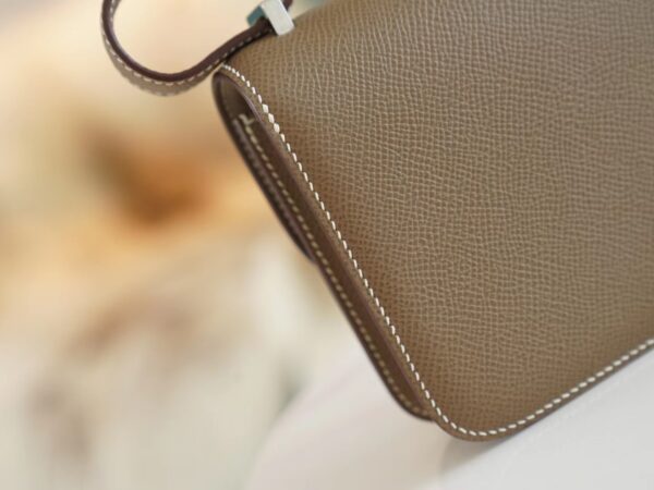 6465b2ff6b36542 God Factory Bags Hermes C18 Gris Etoupe Epsom Leather Constance14cm Silver Hardware