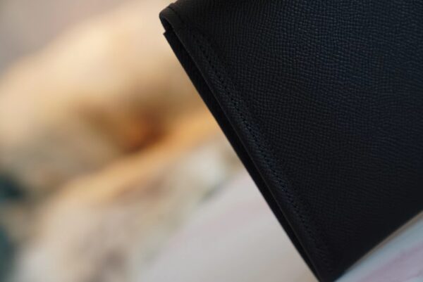 6563ae439edd7ee God Factory Bags Factory Hermes CK89 Black Epsom Leather Jige Clutch Bag Wallet
