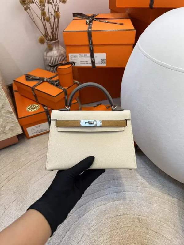 6638b753eaa640e-jpg-1 Hong Kong Hermes Mini Kelly 19CM Epsom Three Colors Silver Hardware