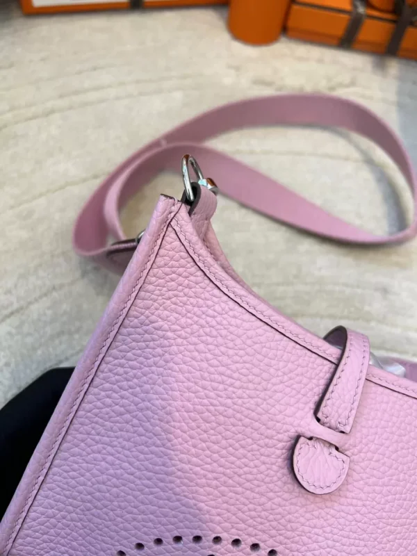 672ece0995354e6-jpg Canada Ottawa Hermes Mini Evelyne 16CM X9 Mauve Sylvestre Clemence Silver Hardware
