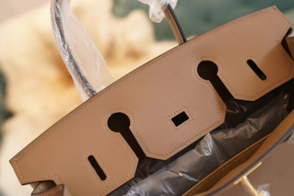 67dfb669b767f6c God Factory Bags Hermes D0 Beige De Weimer Jonathan Leather Birkin30CM Gold Hardware