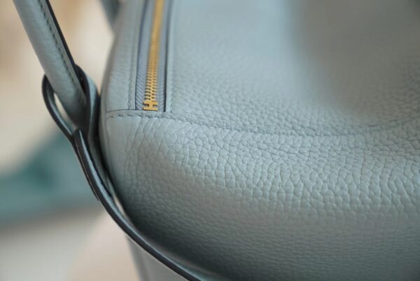 67efb6863229f0f God Factory Bags Hermes J7 Blue Lin Clemence Lindy 26CM Shoulder Bag Gold Hardware