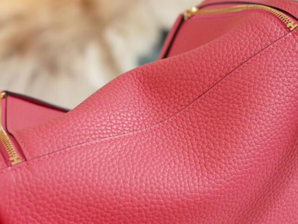 67fb75196afcf7b God Factory Bags Hermes 8W Rose Azalee Clemence Lindy 26CM Gold Hardware