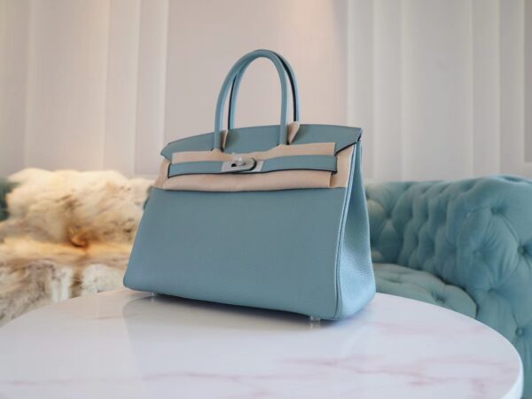 690646b09d89be3 Stock God Factory Bags Hermes 7G Cile Togo Leather Birkin Bag30CM Silver Hardware