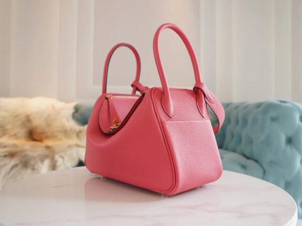 6aadc73642e21dc God Factory Bags Hermes 8W Rose Azalee Clemence Lindy 26CM Gold Hardware
