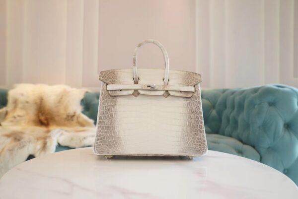 6c910a8fb4148c0-1 Full Handmade Hermes Himalaya HCP Niloticus Crocodile Birkin25CM Silver Hardware