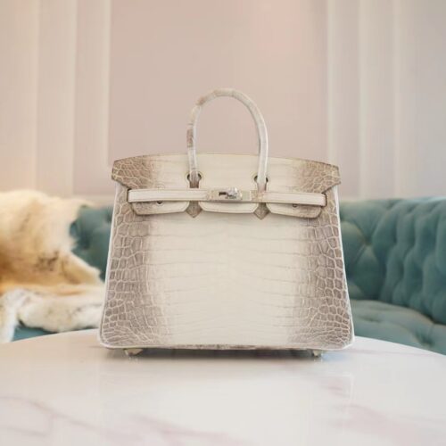 Full Handmade Hermes Himalaya HCP Niloticus Crocodile Birkin25CM Silver Hardware