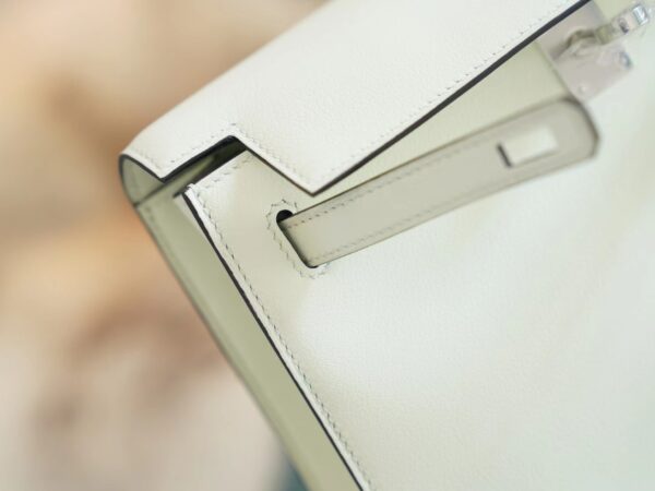6cf3bd398847755 God Factory Bags Hermes Kelly Danse Bag 0S Vert Fizz Swift Leather Silver Hardware