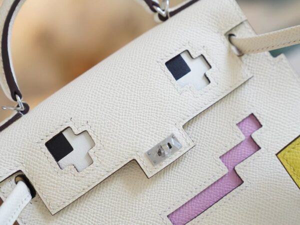6d490127dc3058f Wholesale Hermes I2 Nata Epsom Leather Kelly Doll Picto Tote Bag Silver Hardware