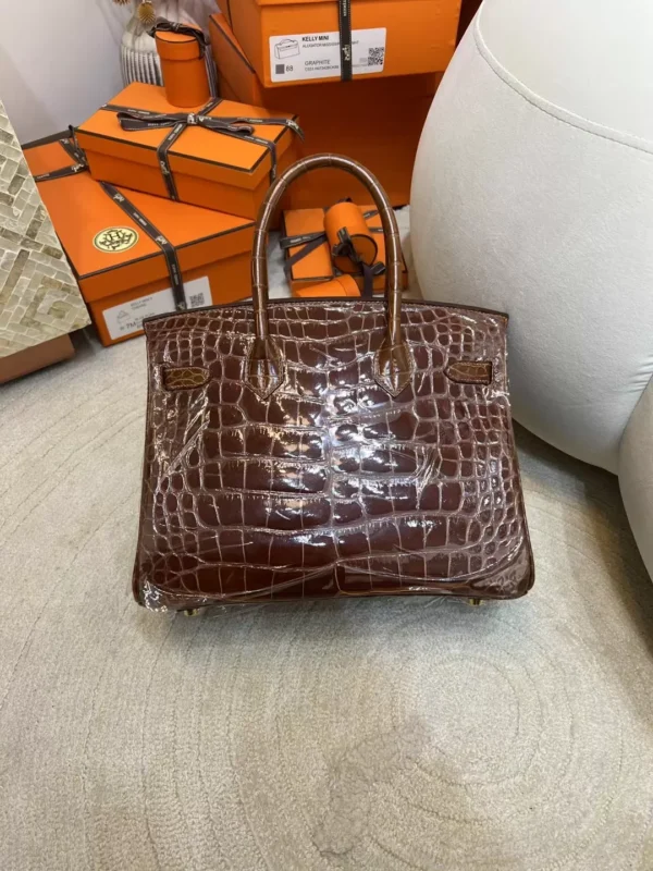 6e980b56c257327-jpg Canada Ottawa Hermes Birkin 30CM 33 Miel Shiny Alligator Crocodile Gold Hardware