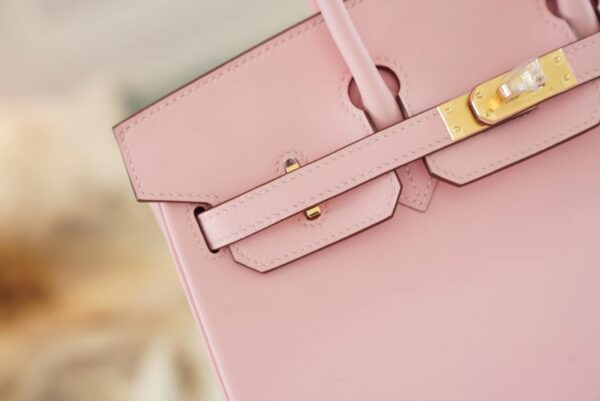 6f2560c2d3d4ef8 Hand Stitch Hermes Birkin Bag25CM 3Q Rose Sakura Swift Leather Gold Hardware